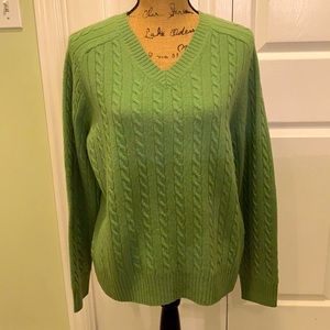 Pendleton green pull over sweater